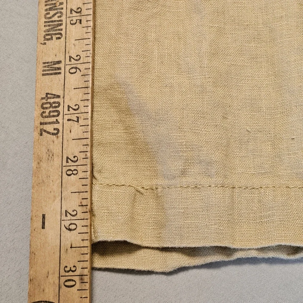 28 Palms 100% Linen Drawstring Pants Mens XXL 30 Tan Khaki Beach Relaxed Summer